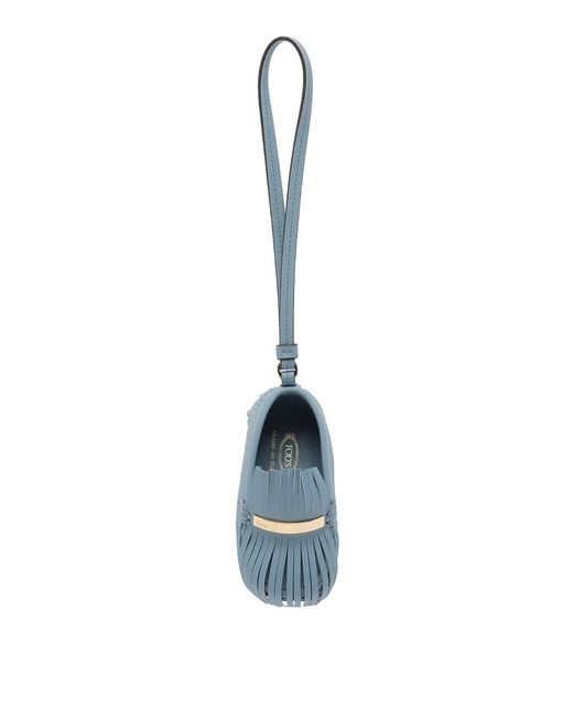 Tod's Blue Leather Gommino Charm