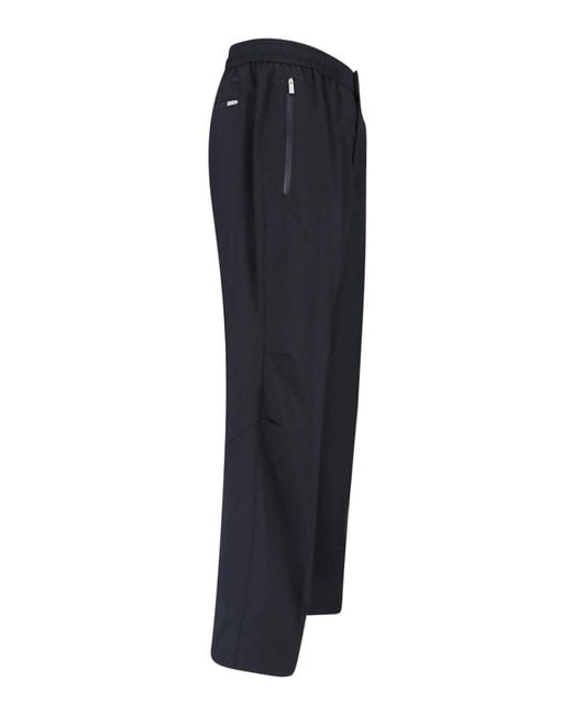 Laminar Blue Wool Blend Trousers for men
