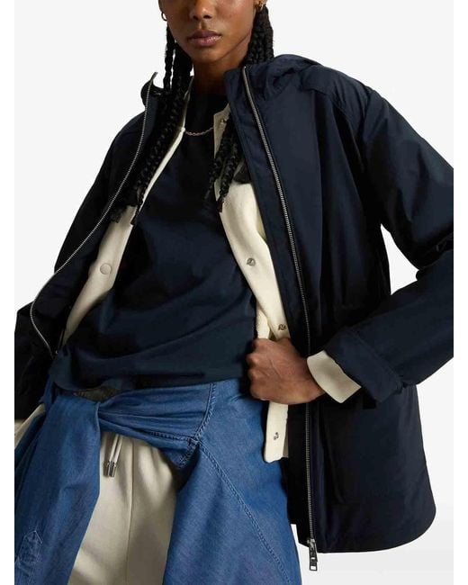 Woolrich Blue Summer Hooded Jacket