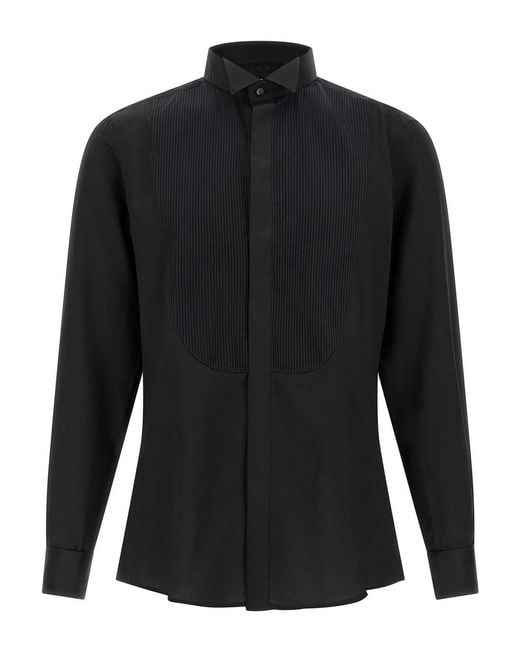 Pal Zileri Black Tuxedo Shirt for men