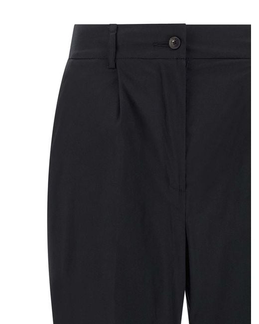 Kiton Black Poplin Pants