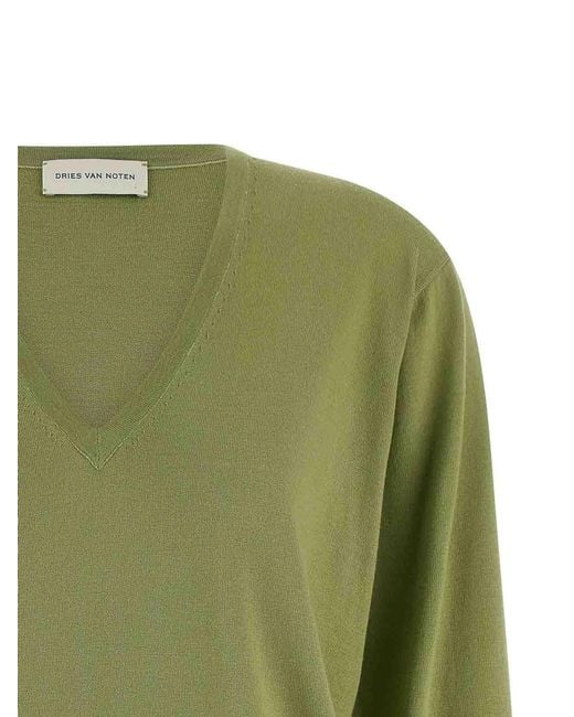 Dries Van Noten Green Tuomas Sweater
