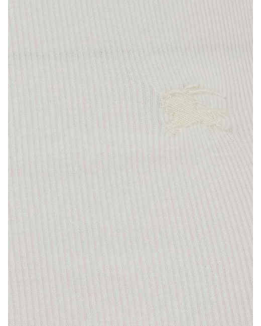 Burberry White Tierra Tank Top