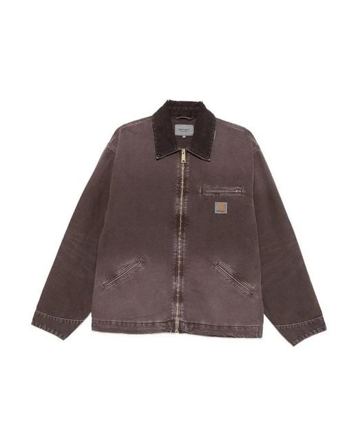 Carhartt Brown Og Detroit Jacket for men