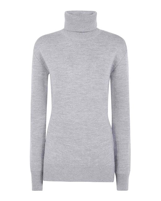 Totême Gray Cashmere Merinos Double Knit