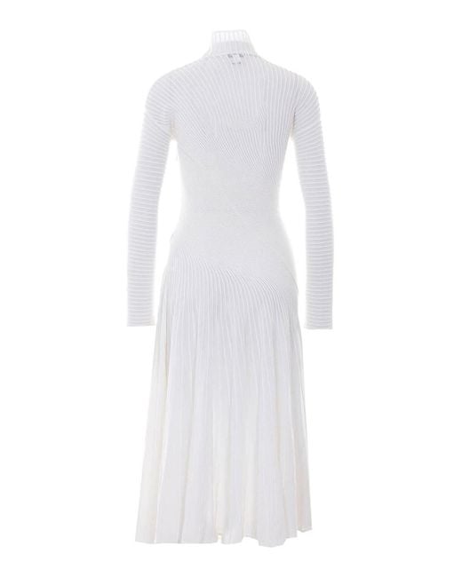 Alaïa White Twisted Dress