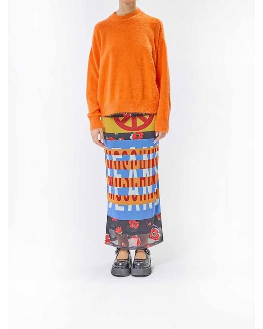 Moschino Orange Pullover