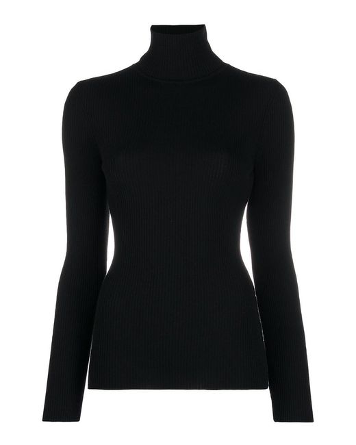 Wolford Black Wool Turtle-Neck Sweater