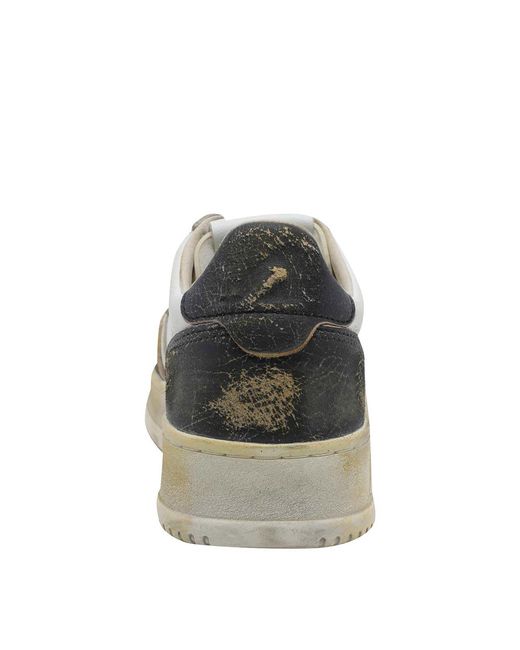 Autry Black Medalist Super Vintage Sneakers for men