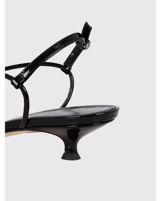 Aeyde Black Amara Woven Sandal