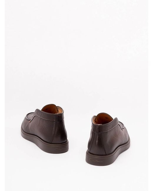 Santoni Brown 'Dragon' Lace Up for men