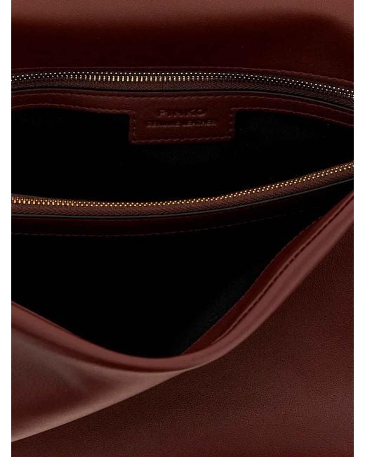 Pinko Purple Click Soft Horizontal Bag