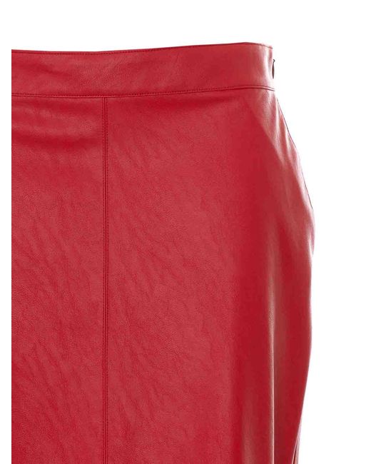 Mulberry Red Gerbera Skirt