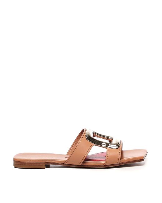 Roger Vivier Brown Viv By The Sea Leather Sandals