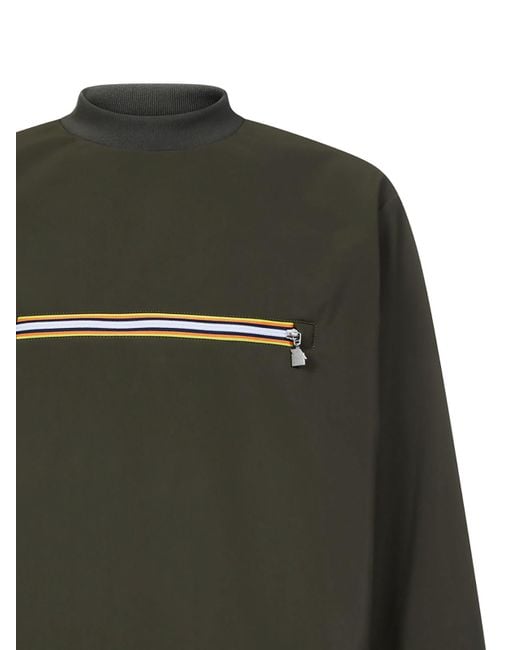 K-Way Green Tech Fabric Sweatshirt for men