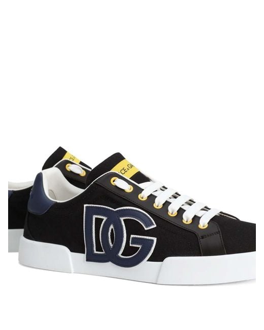 Dolce & Gabbana Black Long Sleeve Cotton T-Shirt for men