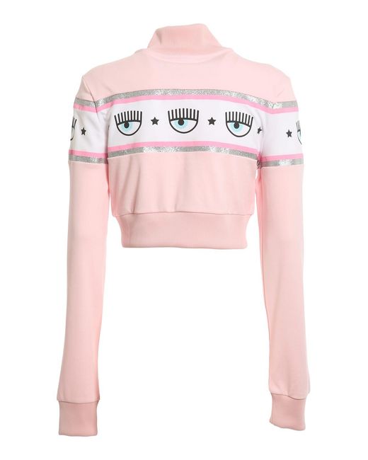 Chiara Ferragni Pink Maxilogomania Two-Piece Tracksuit