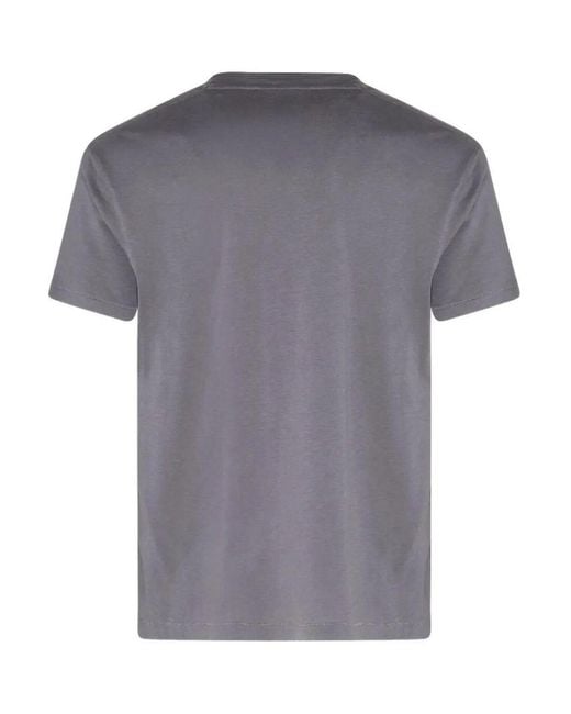 Tom Ford Gray Lyocell Cotton Crew Neck T-Shirt for men