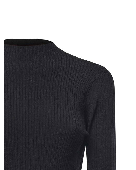 ROTATE BIRGER CHRISTENSEN Black Knit Mini Dress