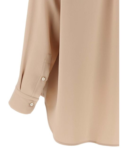 Brioni Natural Cady Silk Shirt