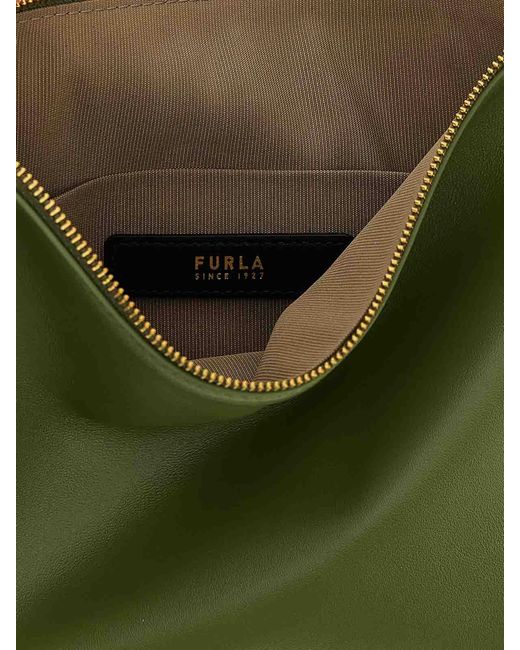 Furla Green Sfera Soft Mini Shoulder Bag
