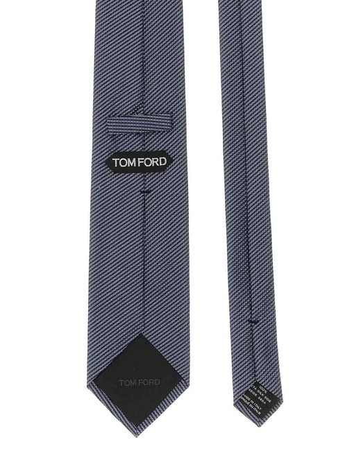 Tom Ford Blue Jacquard Tie for men