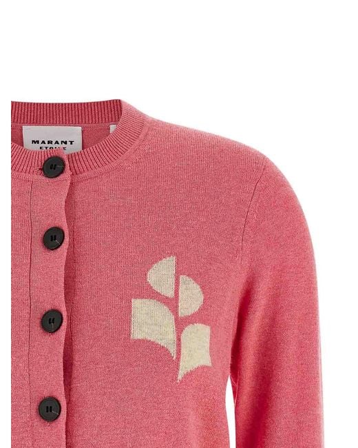 Isabel Marant Pink Newton Sweaters And Cardigans