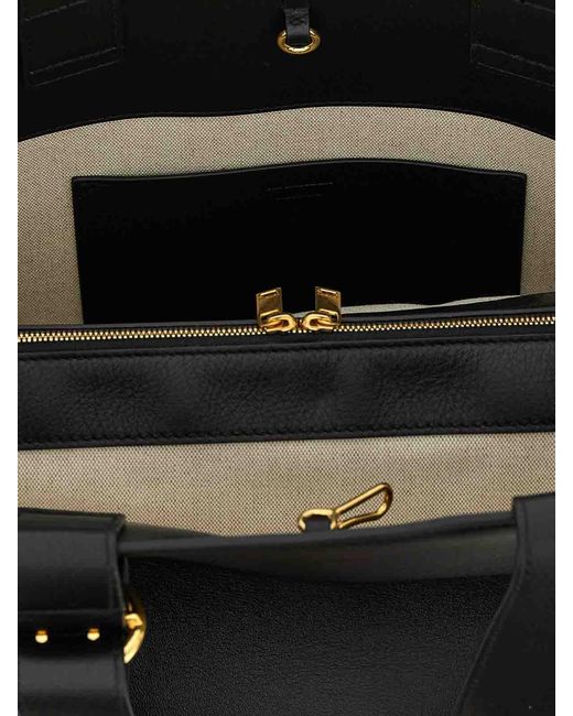 Jil Sander Black Shopping Bag