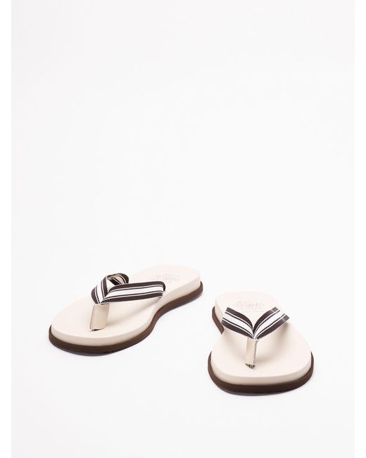 Brunello Cucinelli White Flip Flops for men