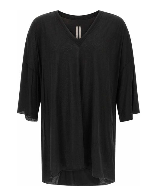 Rick Owens Black V Tommy T T-Shirt for men