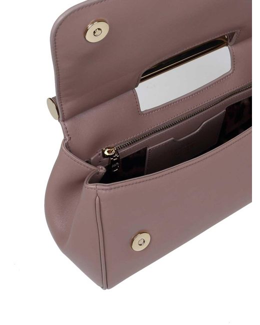 Dolce & Gabbana Pink Leather Clutch Bag