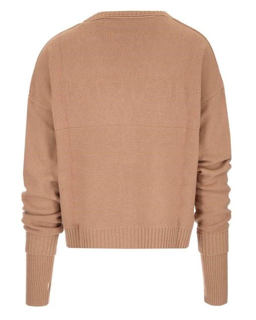Ambush Brown Buttoned Oversized Cardigan for men