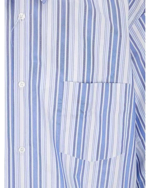 COMME DES GARÇONS PLAY Blue Shirt Woven for men