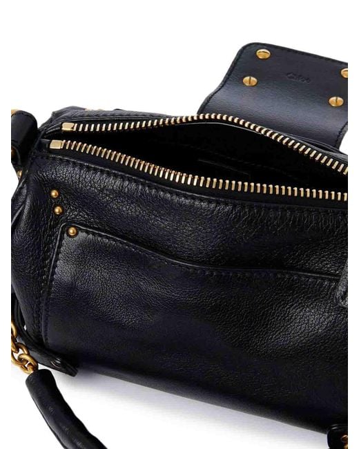 Chloé Black Paddington Small Leather Shoulder Bag