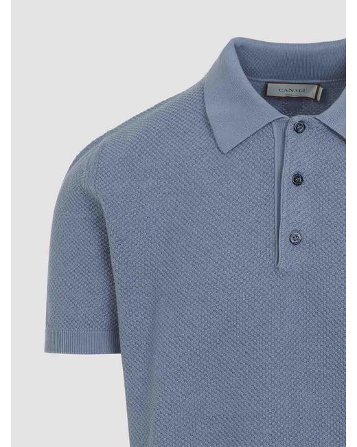 Canali Blue Knit Sweater for men
