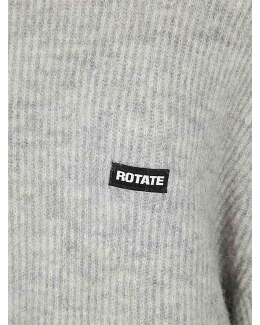 ROTATE BIRGER CHRISTENSEN Gray Round Neck