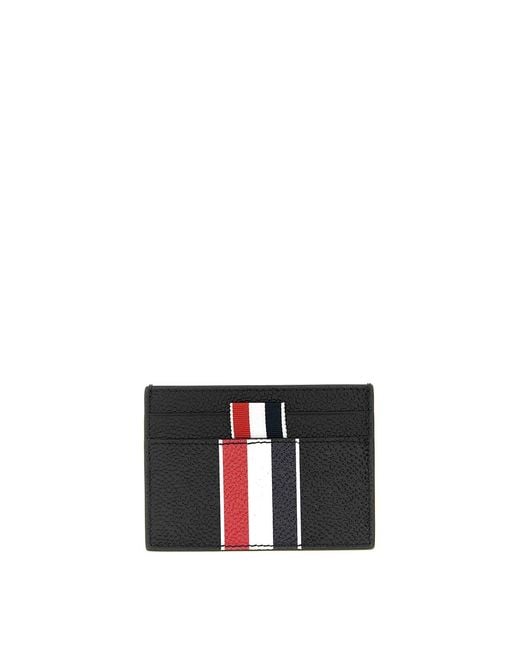 Thom Browne Black Rwb Card Holder for men