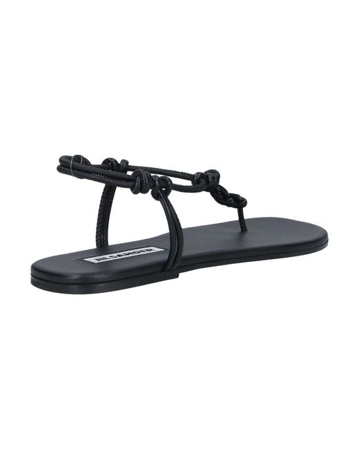 Jil Sander Black Tangle Sandals