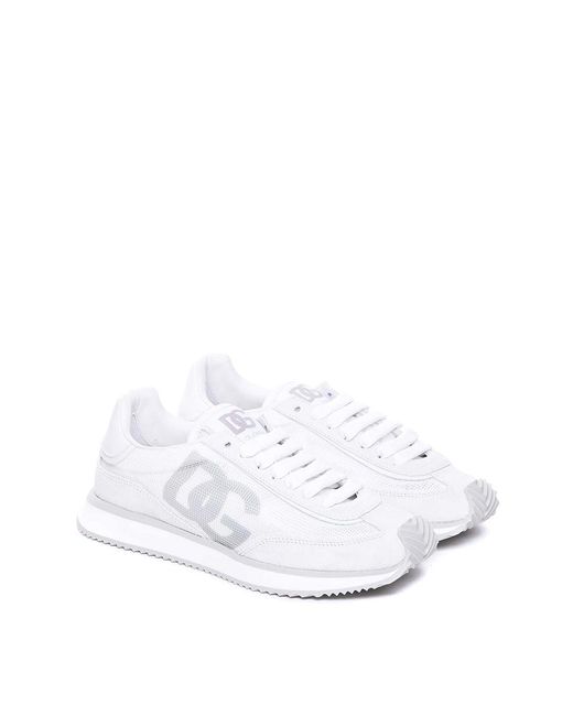 Dolce & Gabbana White Logo Sneakers