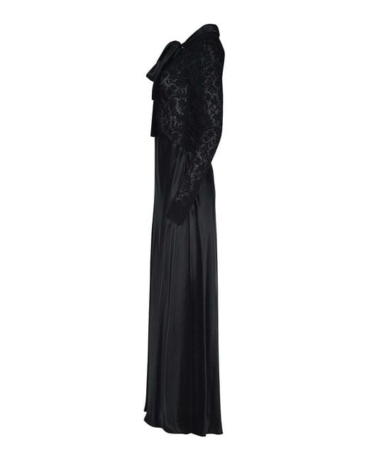 Alberta Ferretti Black Dress Made Of Viscose