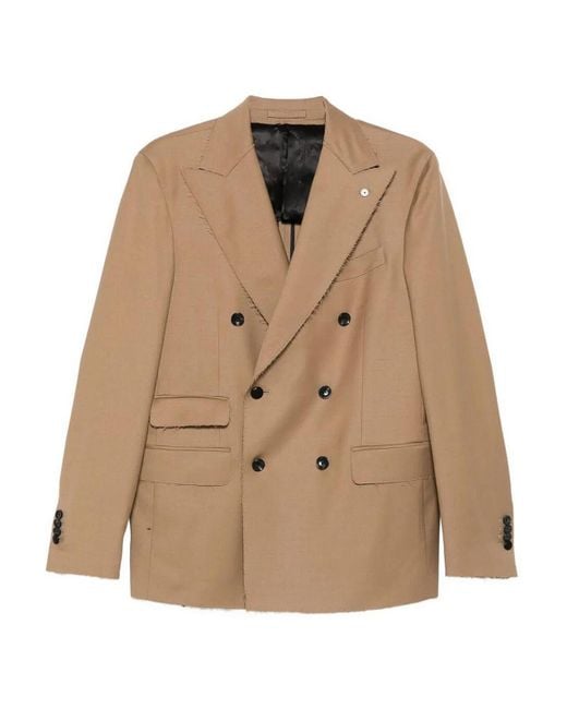 L.b.m. 1911 Natural Double Breasted Jacket for men