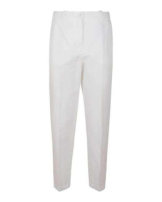 Incotex White Casual Trousers