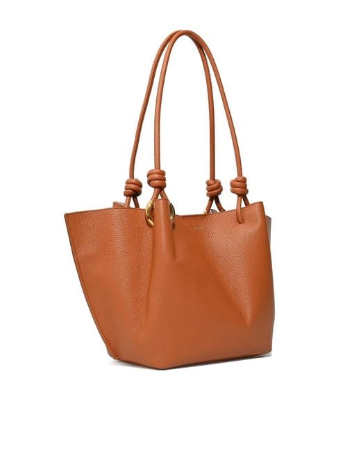 Coccinelle Brown Finn Medium Crab Leather Bag