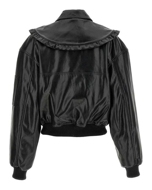 Ganni Black '7093 Future' Bomber Jacket