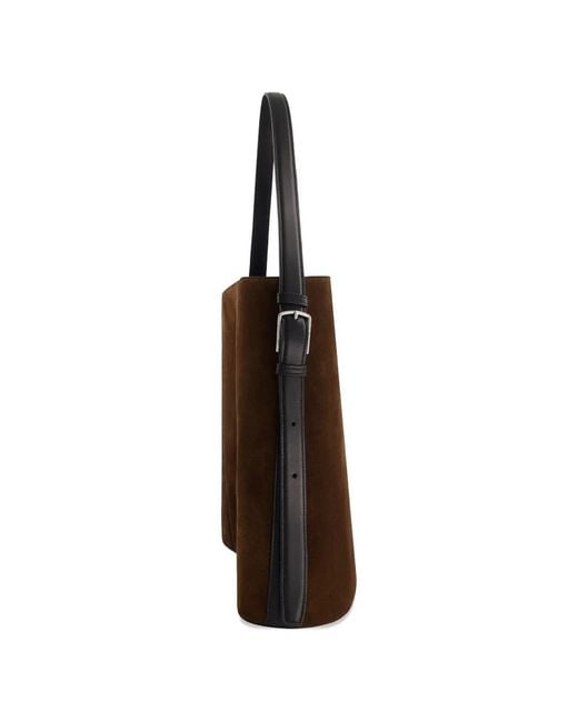Coperni Brown Suede Ergonomic Tote