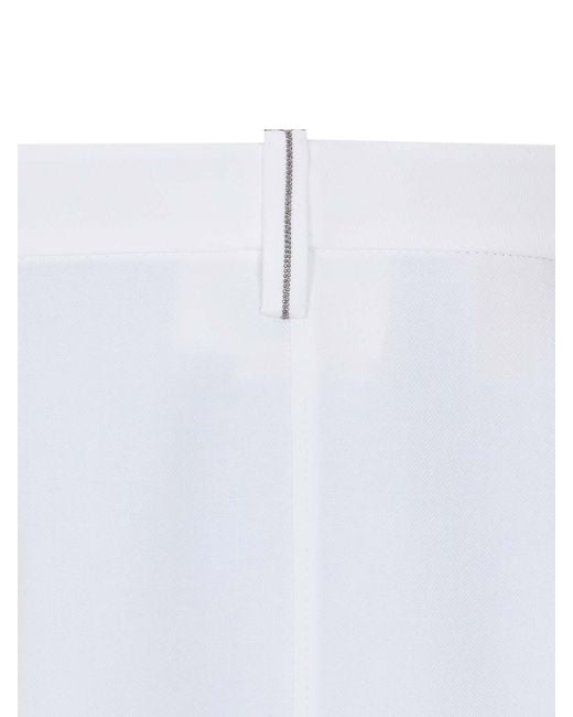 Brunello Cucinelli White Skirt