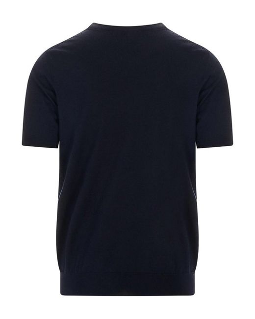 Kiton Blue Crewneck Sweater for men