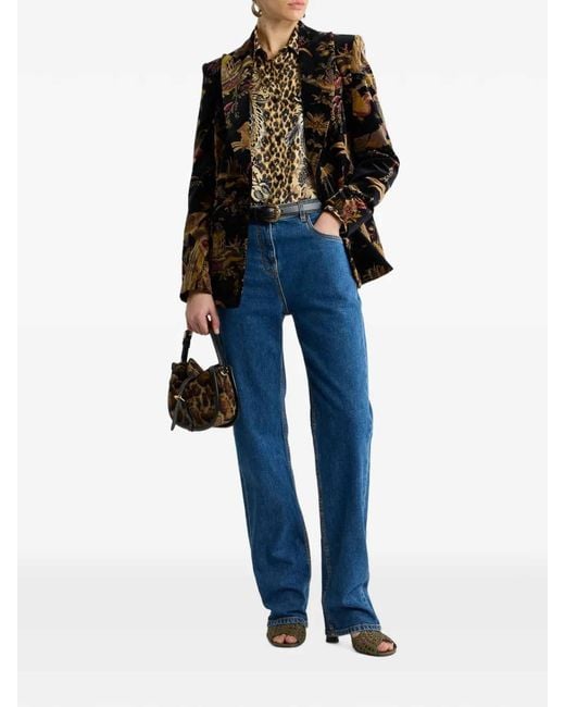 Etro Black Velvet Jacket