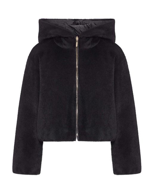 Max Mara Blue Olly Reversible Cropped Jacket