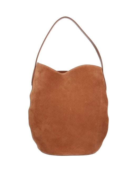 Liffner Brown Large Belted Bag Bucket Bag
